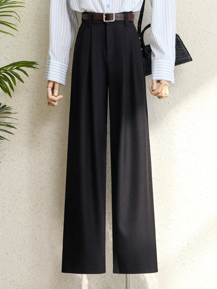 Chic Burgundy Office Pants